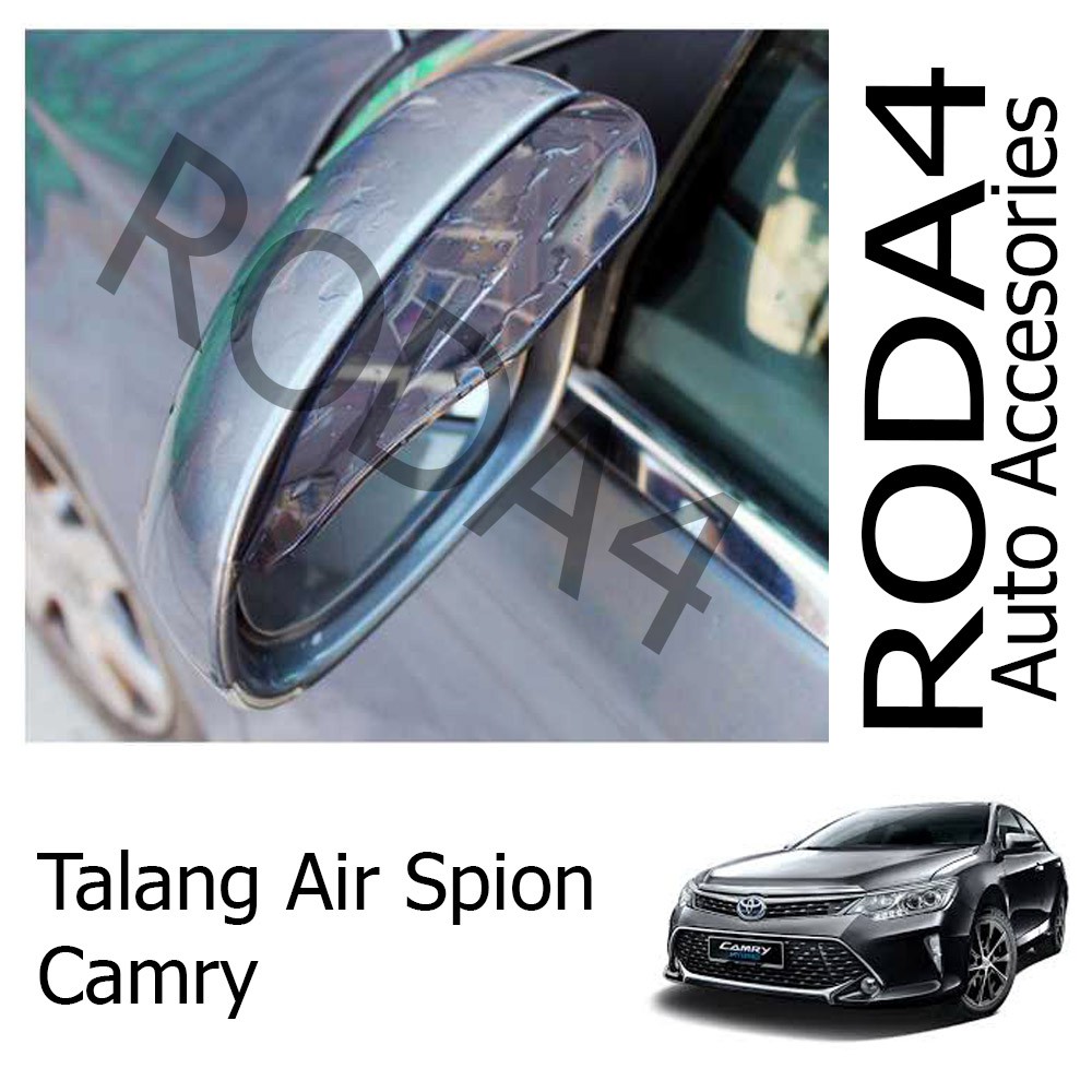 Talang Air / Mika Pelindung Spion Mobil dari Hujan (1 Set Isi 2) Camry