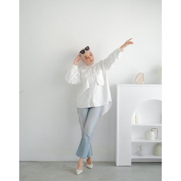 Faforbea Jisoo Shirt - Oversize Shirt Baby Corduroy