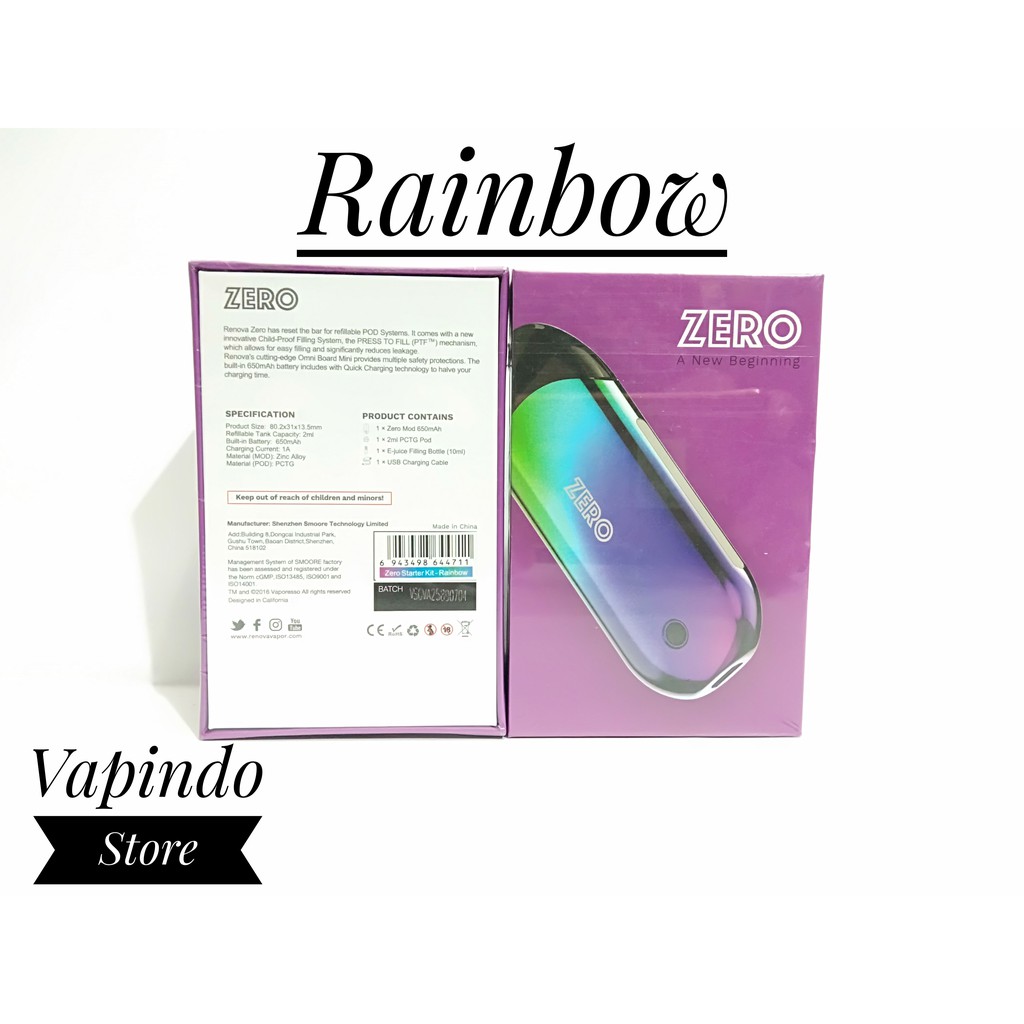 AUTHENTIC ZERO RENOVA PODS STARTER KIT BY VAPORESSO POD VAPE MOD