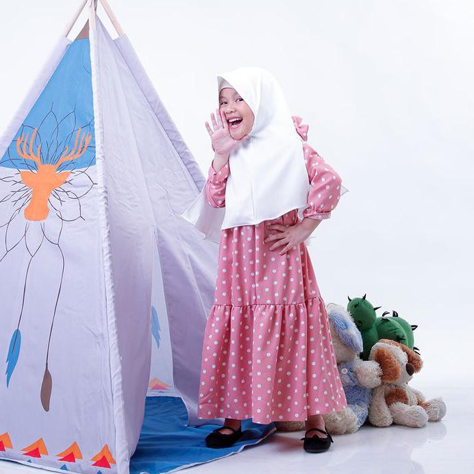 MANAMA GAMIS COUPLE IBU DAN ANAK - S, PUTIH