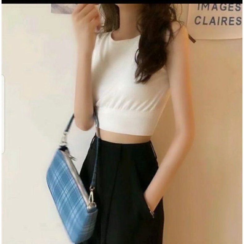 Atasan Wanita Tanktop Crop/Premium/Import/Yoga Sport/All Size