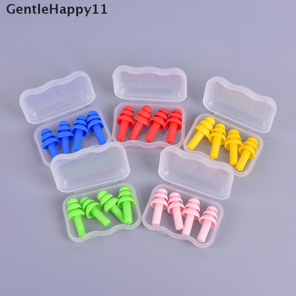 Gentlehappy 2pasang Ear Plugs Sleep Noise Pencegah Penyumbat Telinga Travel Sleeping Noise Reduction