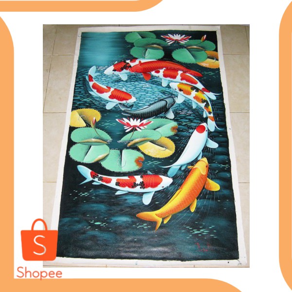 Unik Lukisan Ikan Koi 9 Sangat Unik dan Langka tools 20J21 Berkualitas
