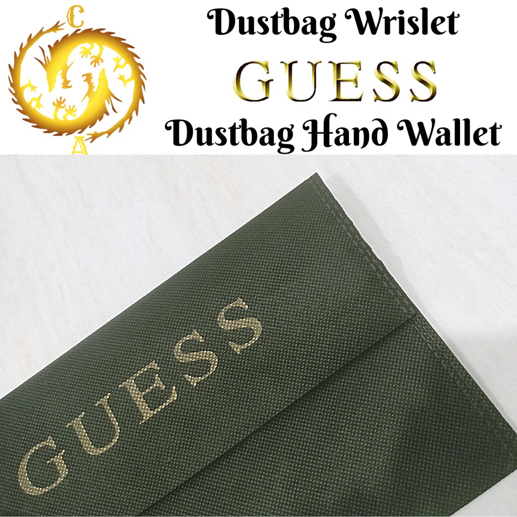 [READY STOK] DUSTBAG WRISLET / DUSTBAG CLUTCH GUESS AUTHENTIC QUALITY