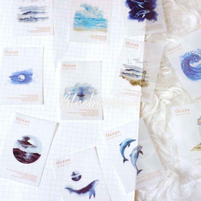 

Kertas Vintage Ocean Laut Aestetik Hiasan Scrapbook Jurnal Diary