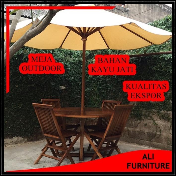 Payung Tenda Set Kain Kantata Biru