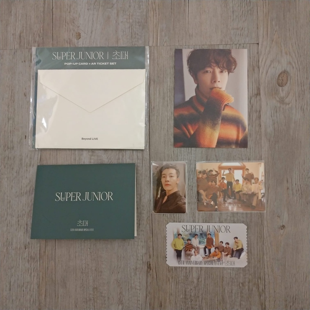AR Ticket DONGHAE Beyond Live 15th Anniversary Invitation Super Junior FULLSET | SJ SUJU