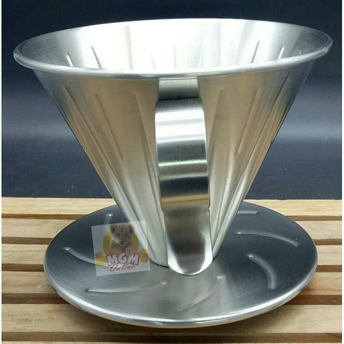 V60 Stainless Dripper 3-4Cups Anti Karat 2456