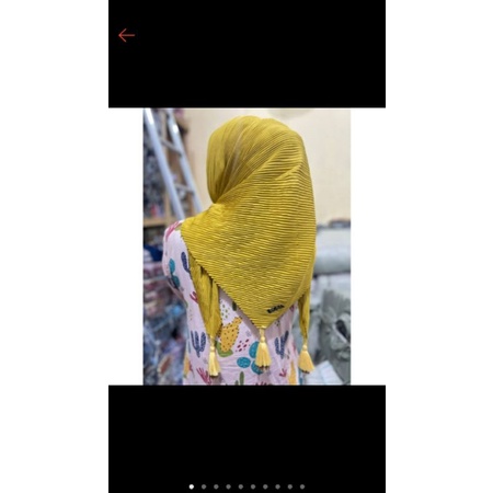 JILBAB HIJAB PLISKET MOTIF JAMBUL/HIJAB PLISKET POLOS JAMBUL