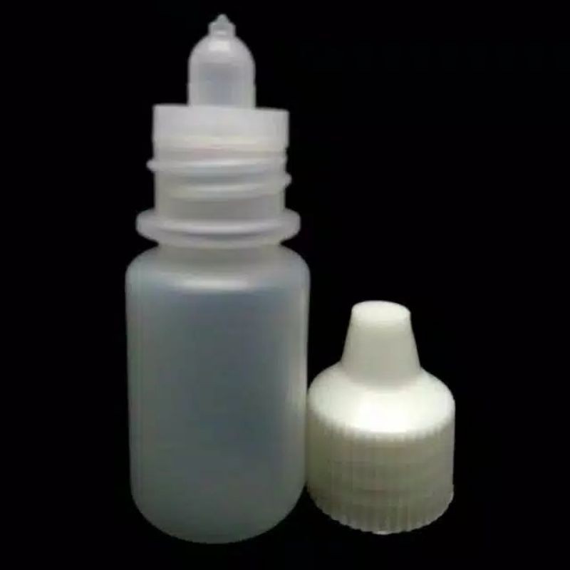 Botol Tetes Plastik Putih Natural 10cc 10ml