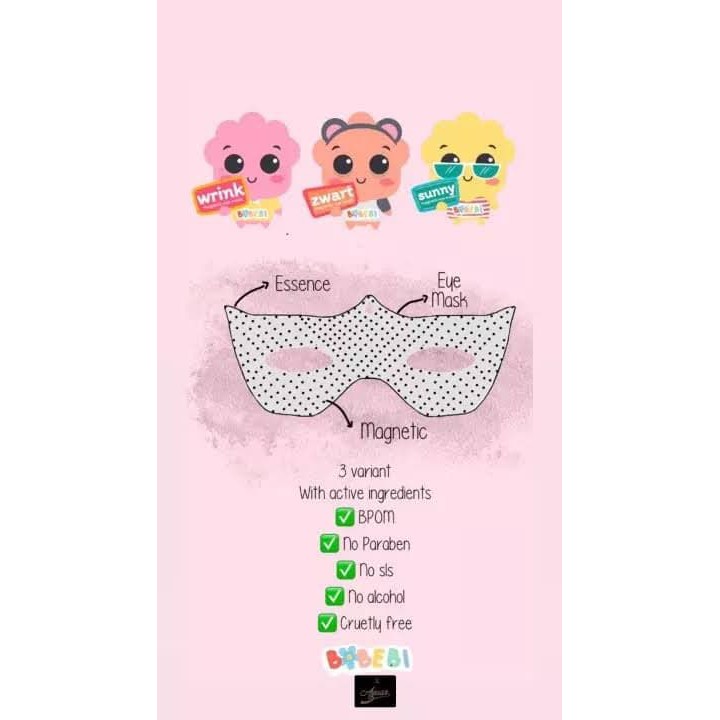 Bobebi Magnetic Eye Mask Original BPOM | Masker Mata Magnet Bobebi