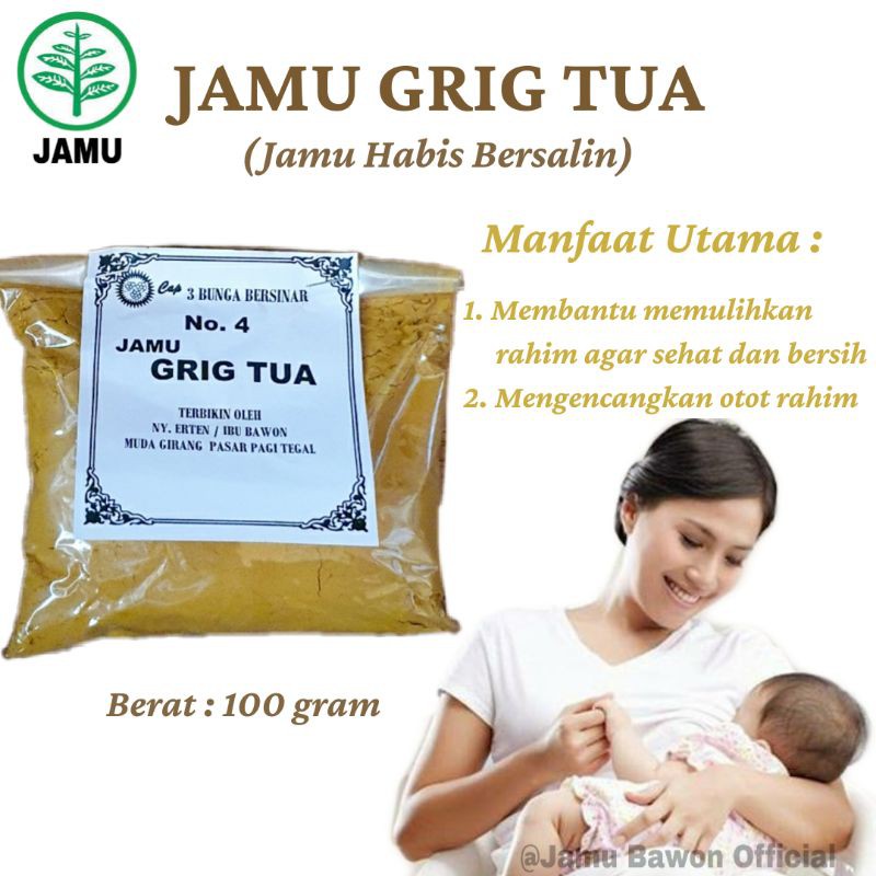 

JAMU GRIG TUA (Kerig tua) isi 100 gram