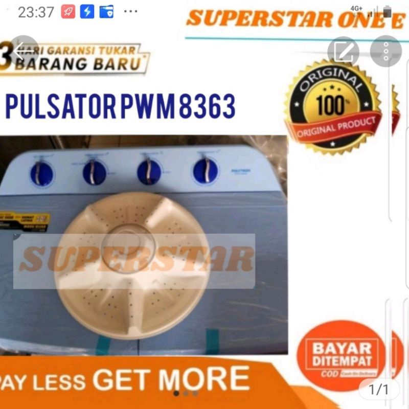 Pulsator Mesin Cuci Polytron PWM-8363/pwm 9363/Pwm 9366/pwm-8363/Pwm8363
