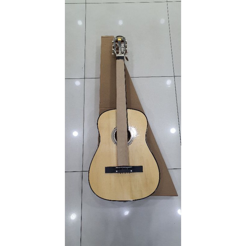Gitar kapok warna hitam dan natural ORIGINAL Tanpa Tas BONUS BUBBLE WRAP-3