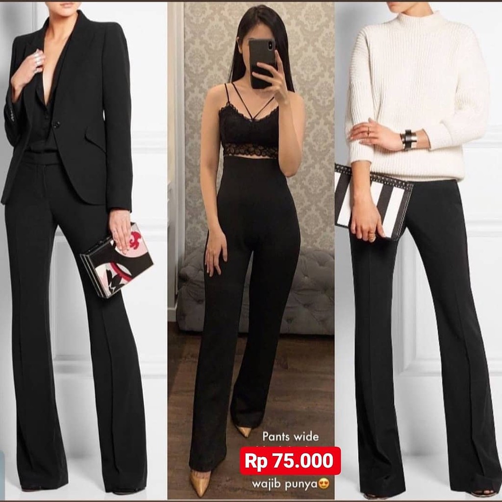 510 celana  panjang fashion celana wanita Shopee  Indonesia