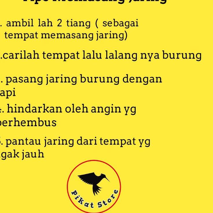 Special Price.. JARING BURUNG PERKUTUT JARING KUTUT JARING PERKUTUT JARING KUTOT JEBAKAN BURUNG PERK