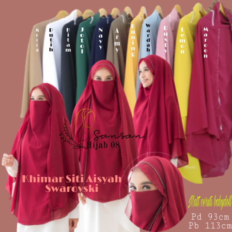 Khimar Niqob  SWAROSKY Ceruty babydoll