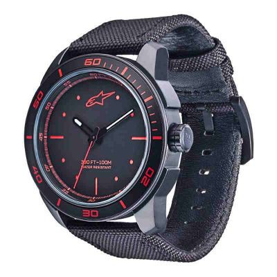 Alpinestars Tech Watch 3H Black - Nylon Strap / Jam Tangan