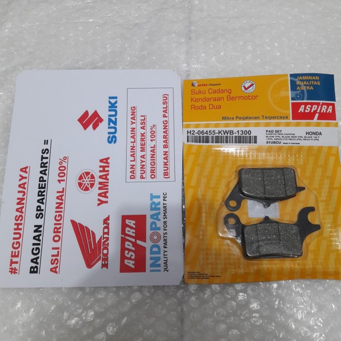 Kampas Rem Cakram / Dispad Depan - Blade/New/125 Fi Revo Absolute Asli ASPIRA