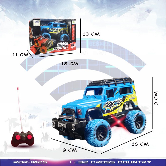 MAINAN RC MONSTER BOOST MOBIL SNEAK REMOTE CONTROL JEEP ROCK CRAWLER