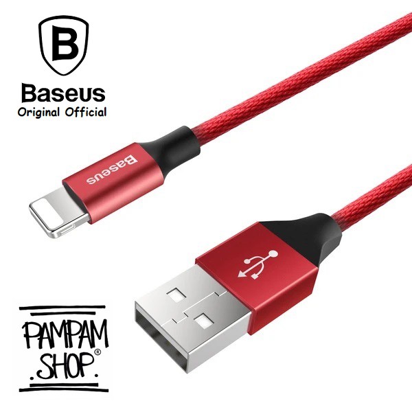 BASEUS ORIGINAL Kabel Data Yiven 120CM Lightning USB for Apple Iphone 5 6 7 8 X Plus Ipad Mini Air