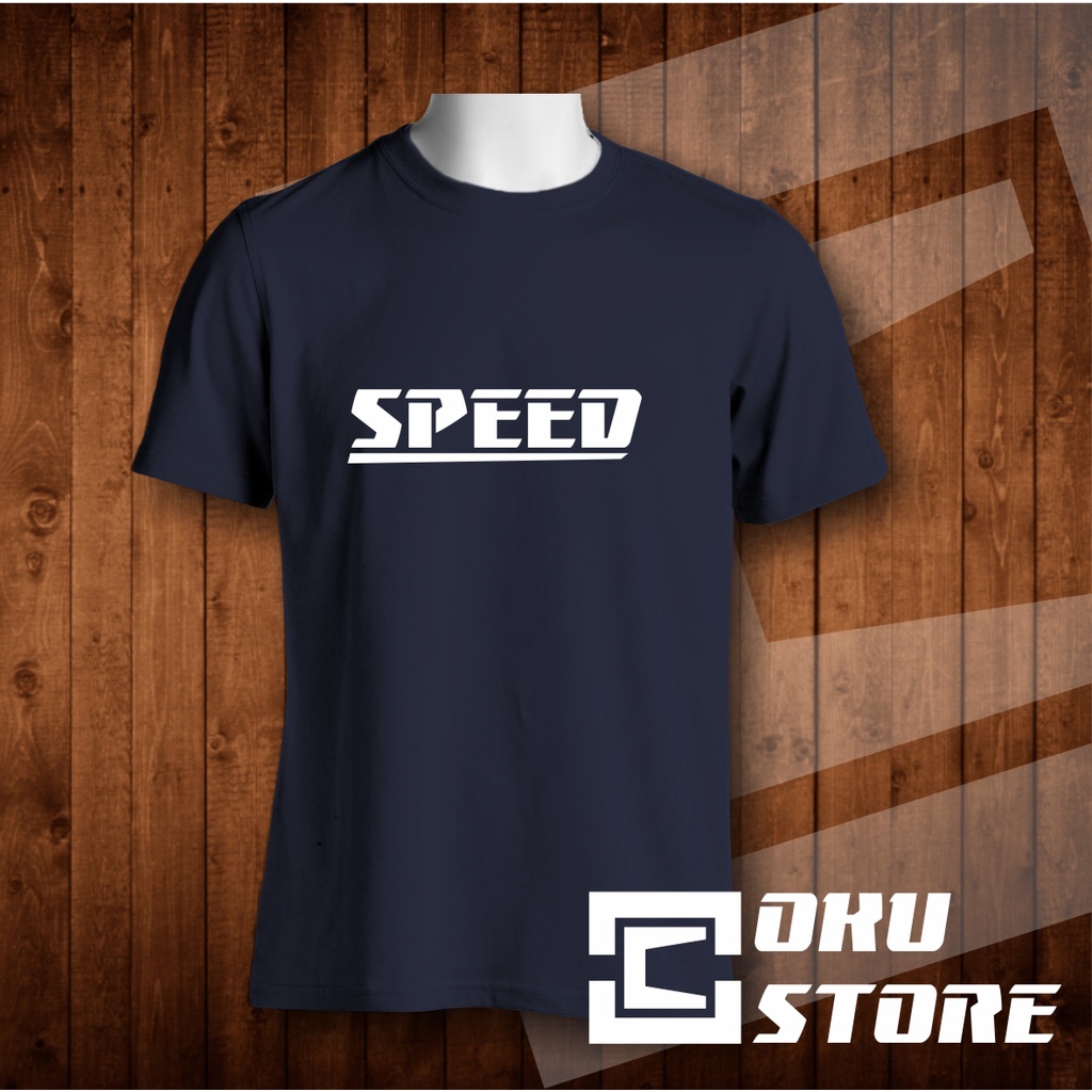 sablon kaos satuan Speed - kaos sablon nama Pria Custom - polyflex - Lengan Panjang - lengan pendek 