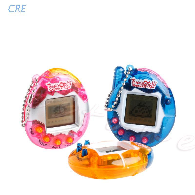 CRE  1Pc 90S Nostalgic 49Pets Virtual Cyber Pet Game Child Toy Key Tamagotchi Buckles