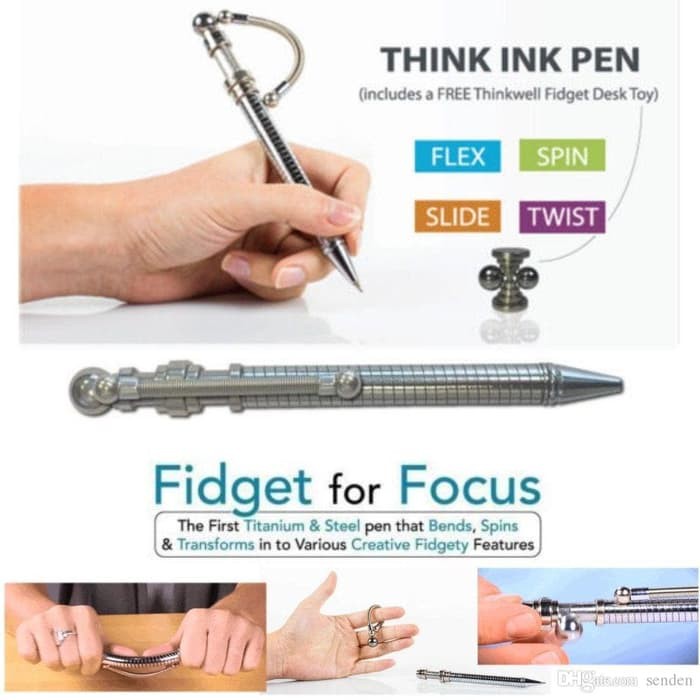 

Pulpen Anti Strees Think Ink Pen Spinner