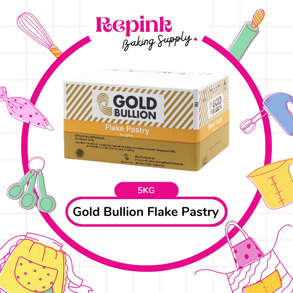 

Gold Bullion FLAKE Pastry Margarine 5KG