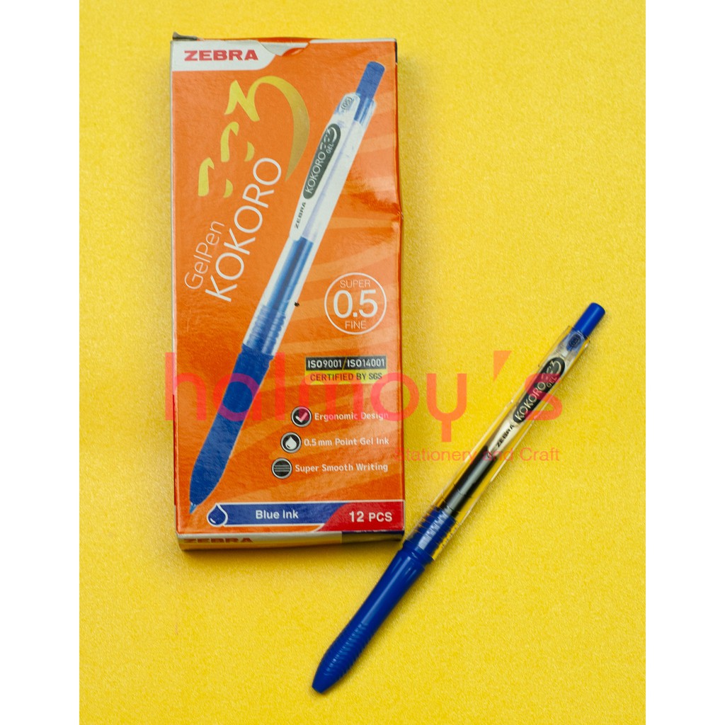

PULPEN CAIR / GEL ZEBRA KOKORO 0.5 MM FINE BIRU / BLUE ( PER PCS )