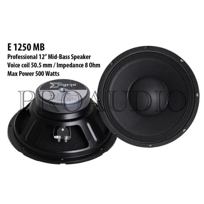 komponen speaker enigma 12 inch E 1250 MB original