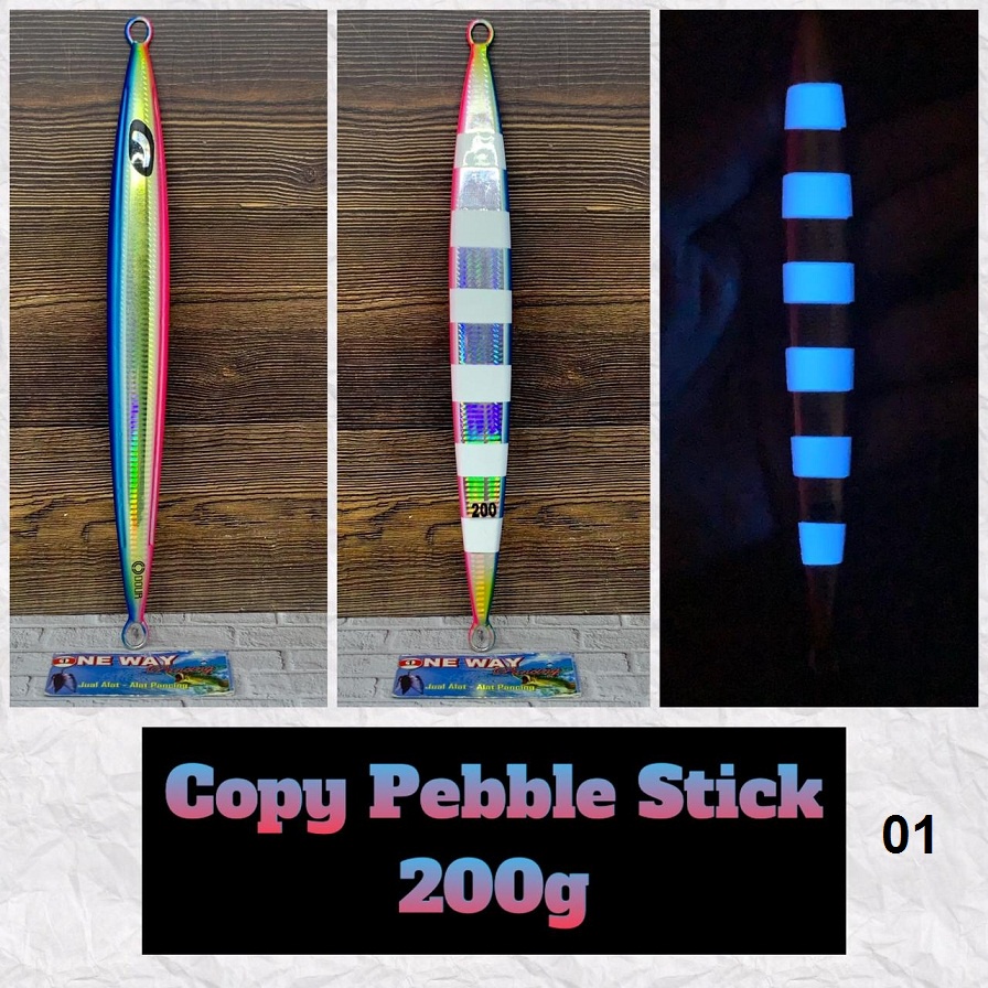 umpan metal jig ODOUR copy Pebble Stick 200 gram