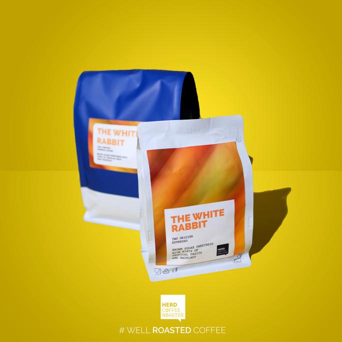 

[ COD ] Kopi The White Rabbit Espresso Blend 250GR Herd Coffee NEW Kode 1133