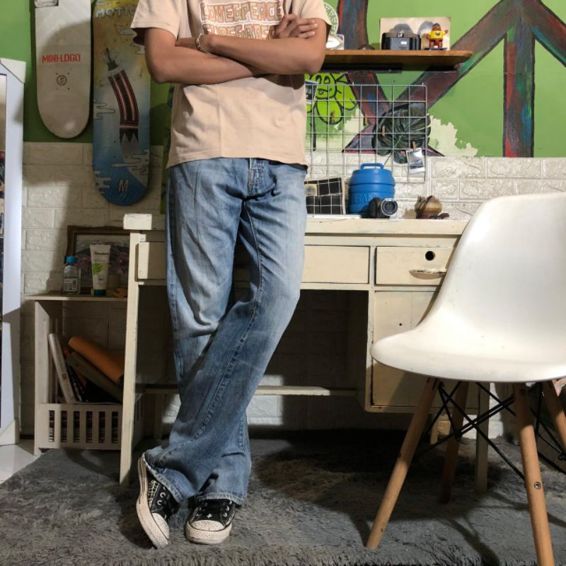 Celana panjang jeans Abercrombie