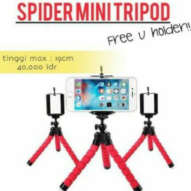 Mini Tripod Spider Fleksibel Holder U Medium Tripod  Mini Octopus