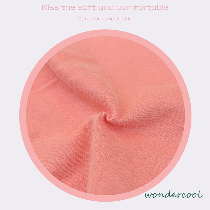 Handuk Bayi Saliva Double Snap Button Kepala Bayi Baru Lahir Bib Segitiga Scarf-Won