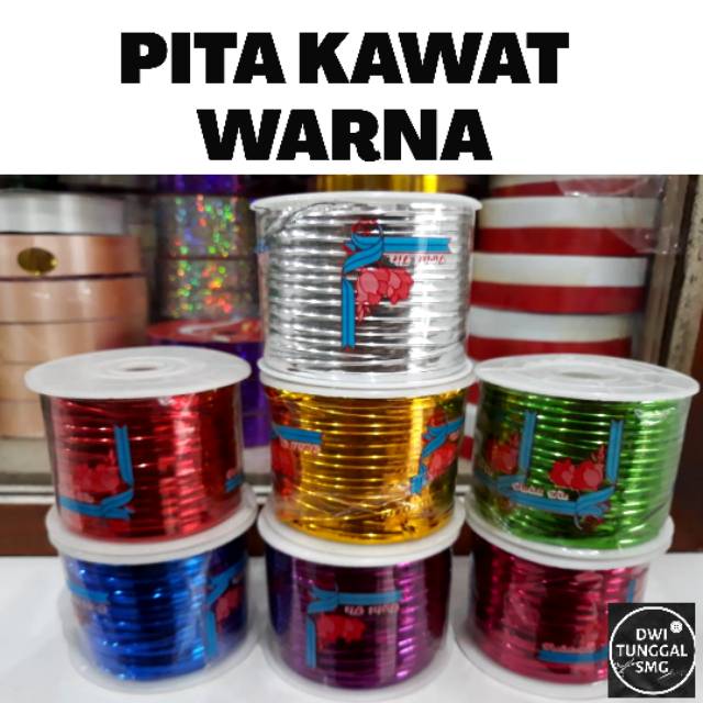 

PITA KAWAT SOUVENIR / KAWAT METALIK 1 ROL ISI 100 yard (TWIST TIE)