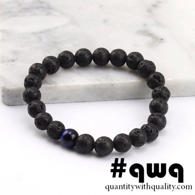 gelang batu lava stone lapiz lazuli natural diffuser essential oil yoga