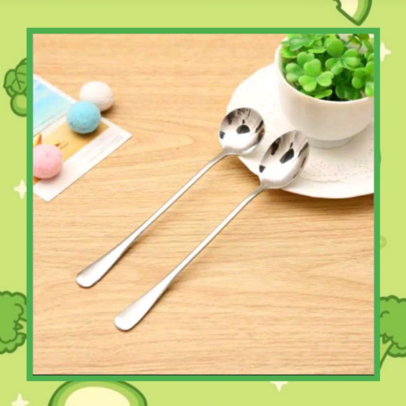 SENDOK KOREA | SENDOK TEH | SENDOK BULAT | SENDOK BULAT KOREA PANJANG | SENDOK TEH LONJONG | SENDOK 