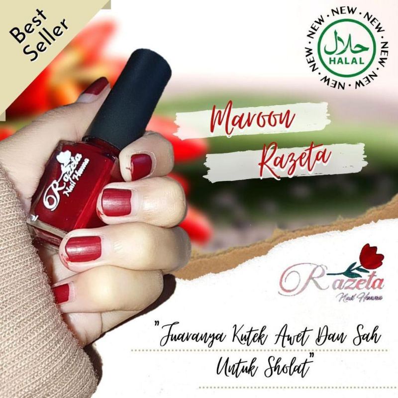 razeta kutek nail Henna | kutek sah shalat | kuteks halal