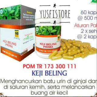 Jual Peluruh Batu Ginjal Keji Beling Prima 60 Kapsul | Shopee Indonesia