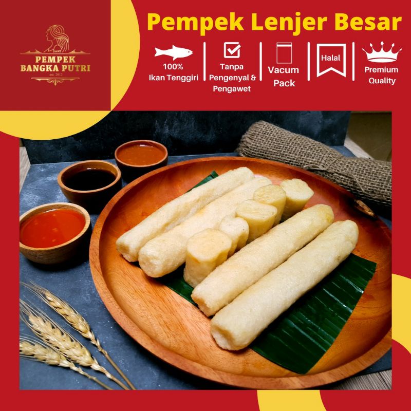 

Promo Pempek lenjer besar ikan tenggiri 5 pcs