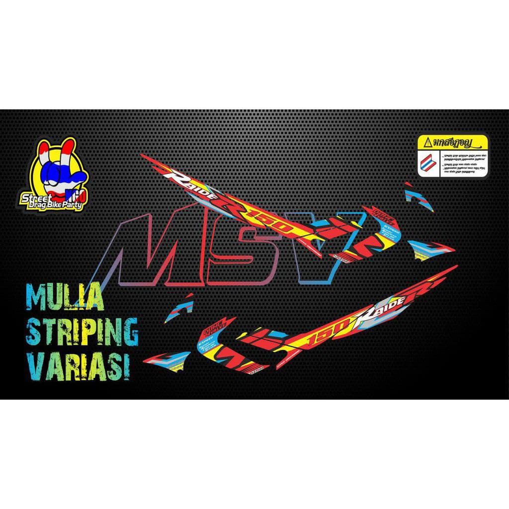 striping stiker decal Satria fu baring raider