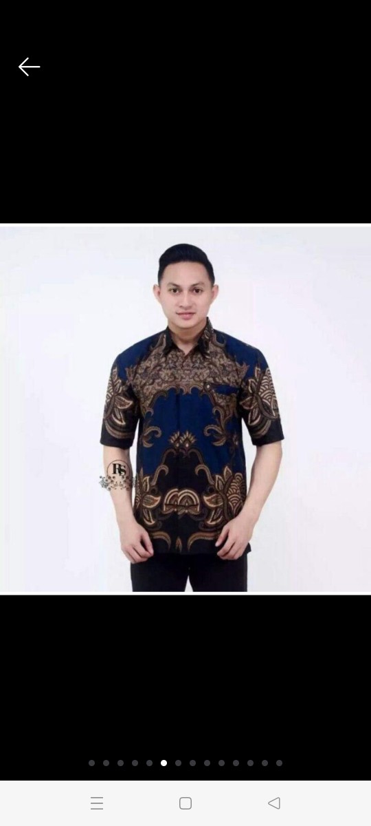 Size M L Xl Xxl Bswart Batik Hrb026 Kenongo Hem Pendek Padi Pekalongan M L Xl