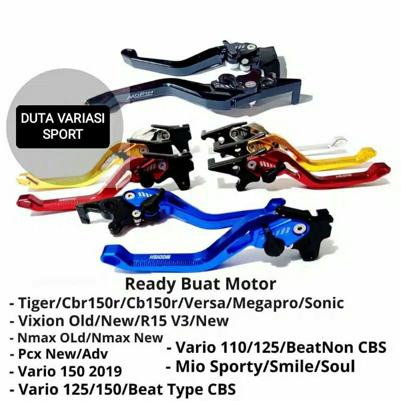Handle Rem Model Stelan Jarum Ready Buat Nmax/Pcx/Vario/Beat/Mio/Cbr 150r/Sonic/Vixion/R15 Dll-DVS