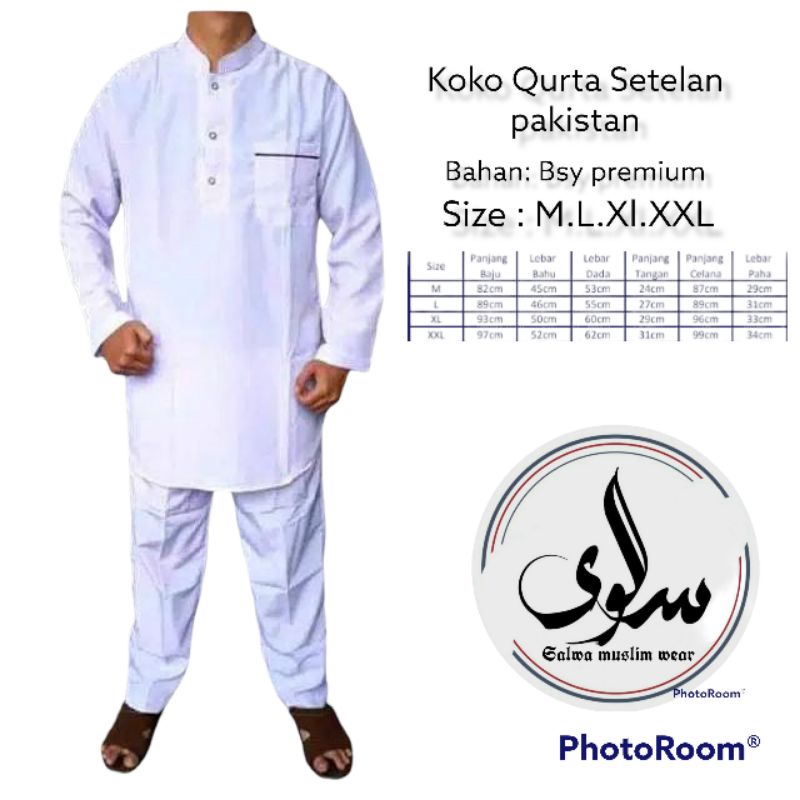 baju koko stelan pria baju muslim pakistan stelan termurah