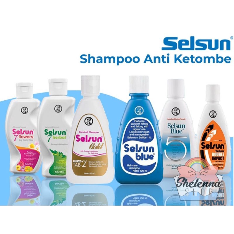 Selsun Shampoo Anti Ketombe /Selsun Blue 120Ml / SELSUN Yellow Double Impact 100