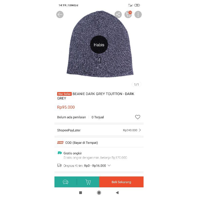 Beanie / Kupluk 308 Absolute Unscrared Original