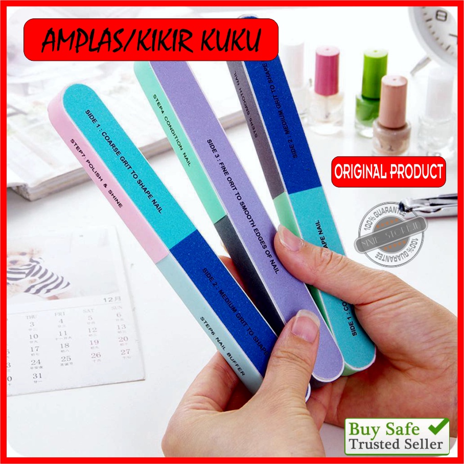 KIKIR KUKU MANICURE PEDICURE NAIL ART BUFFUR AMPLAS PENGKILAT KUKU 7 in 1 SIMPLE BAGUS MURAH