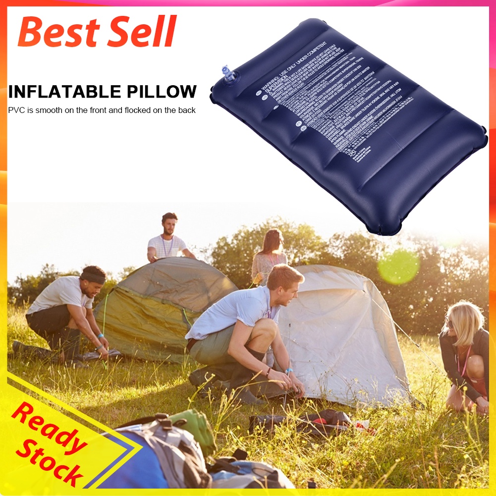 Inflatable Outdoor Camping Pillow Foldable Portable Car Plane Sleep Cushion